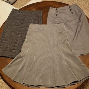 lot of 3 Dressy work skirts, Sz 3, Pencil/tulip